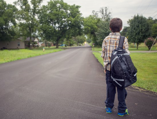 walking safe to school