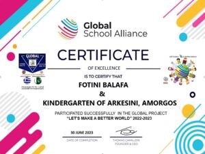 GLOBAL FOTINI BALAFA AND KINDERGARTEN