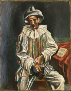 Pablo Picasso1918 Πιερότος λάδι σε καμβά 92.7 x 73 cm Museum of Modern Art