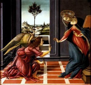 Sandro Botticelli Annunciazione Uffizi 1024x964 1