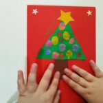 Sticking trees on the card