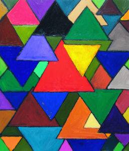 Triangular Colorful Invaders kazuya akimoto