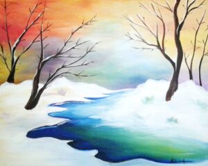 1b2ccc28c840edc9346293fe1d3d557a winter trees tree paintings