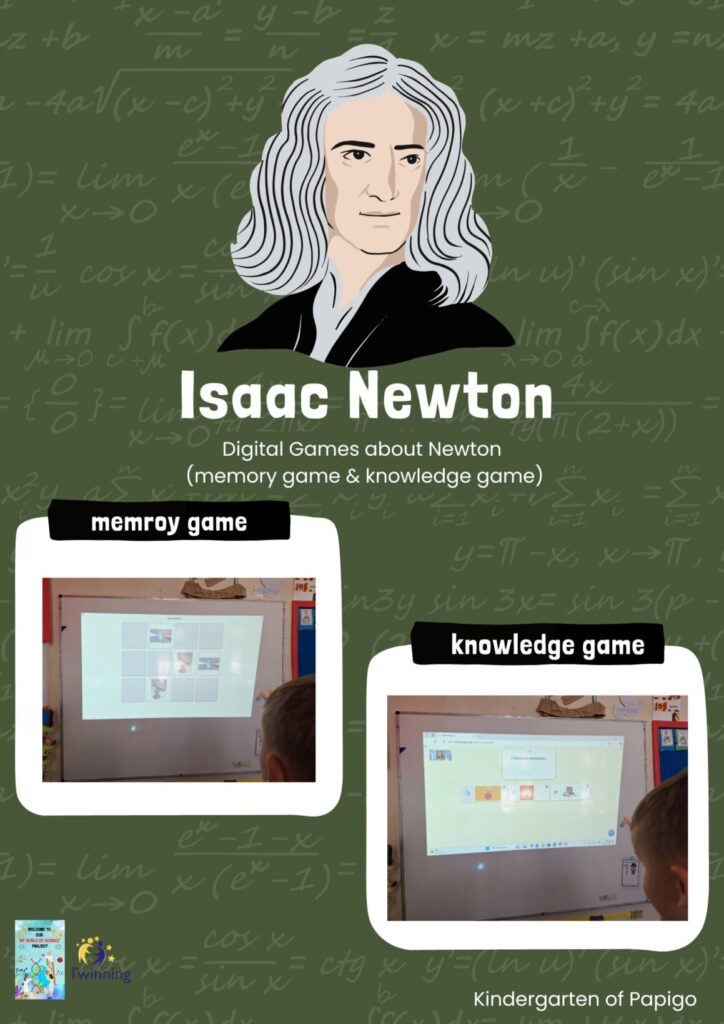 Digital Games about Newton memory game K