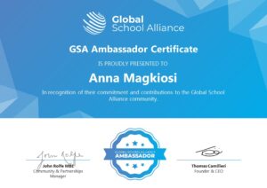 GSA Ambassador Certificate
