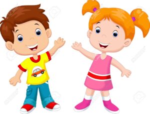 a boy and a girl clipart 3