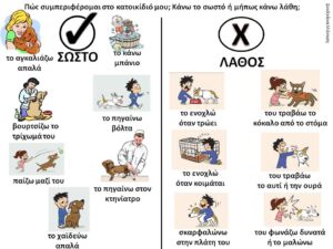 σωστο λαθος στην συμπεριφορα μου απεναντι στα ζωα