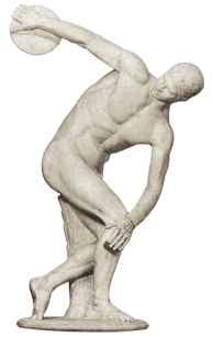 Ρωμαϊκό μαρμάρινο αντίγραφο του χαμένου αυθεντικού  Ελληνικού ορειχάλκινου  αγάλματος  του 460-450 π.Χ. 