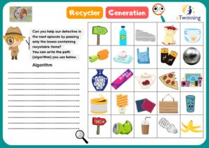 coding activity about recycling