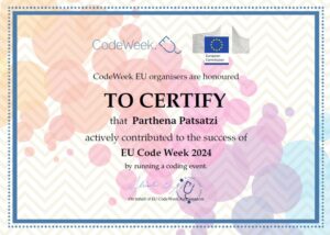 eu code week certificate 2024