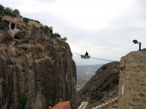 modernday-monks-mode-of-transport-in-Meteora