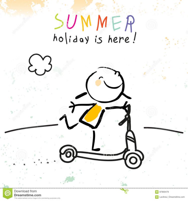 school summer vacation doodle vector illustration 87900479