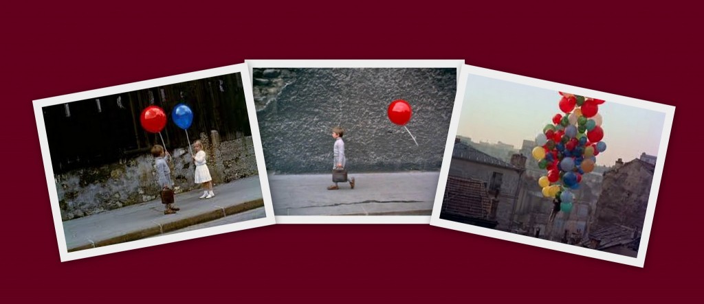 Le ballon rouge-collage