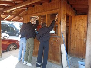 Περίπτερο Info Point για ευρωεκλογές στην κεντρική πλατεία Μετσόβου 1