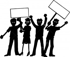 10169658-Group-of-protesters--Stock-Vector-protest-silhouettes-protesters