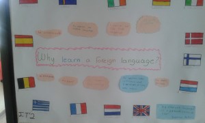 Το τμήμα του Στ'2 ασχολήθηκε με το θέμα "Why learn a foreign language?" και μετά από συζήτηση αποφασίσαν ότι αυτοί είναι οι κυριότεροι λόγοι να μάθει κανείς ξένες γλώσσες και δημιούργησαν αυτή την αφίσα.