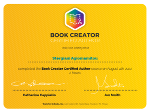 bookcreator certificate