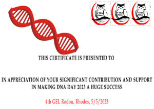 Certificate DNA DAY 2023