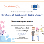 Certificate of Excellence in Coding Literacy