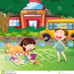 girls-reading-school-yard-illustration-64757315