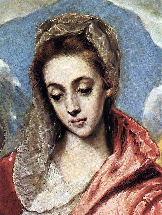 El Greco The Holy Family detail