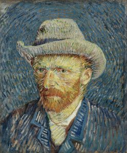 640px Vincent van Gogh Self portrait with grey felt hat Google Art Project