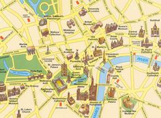 LONDON S TOURIST MAP